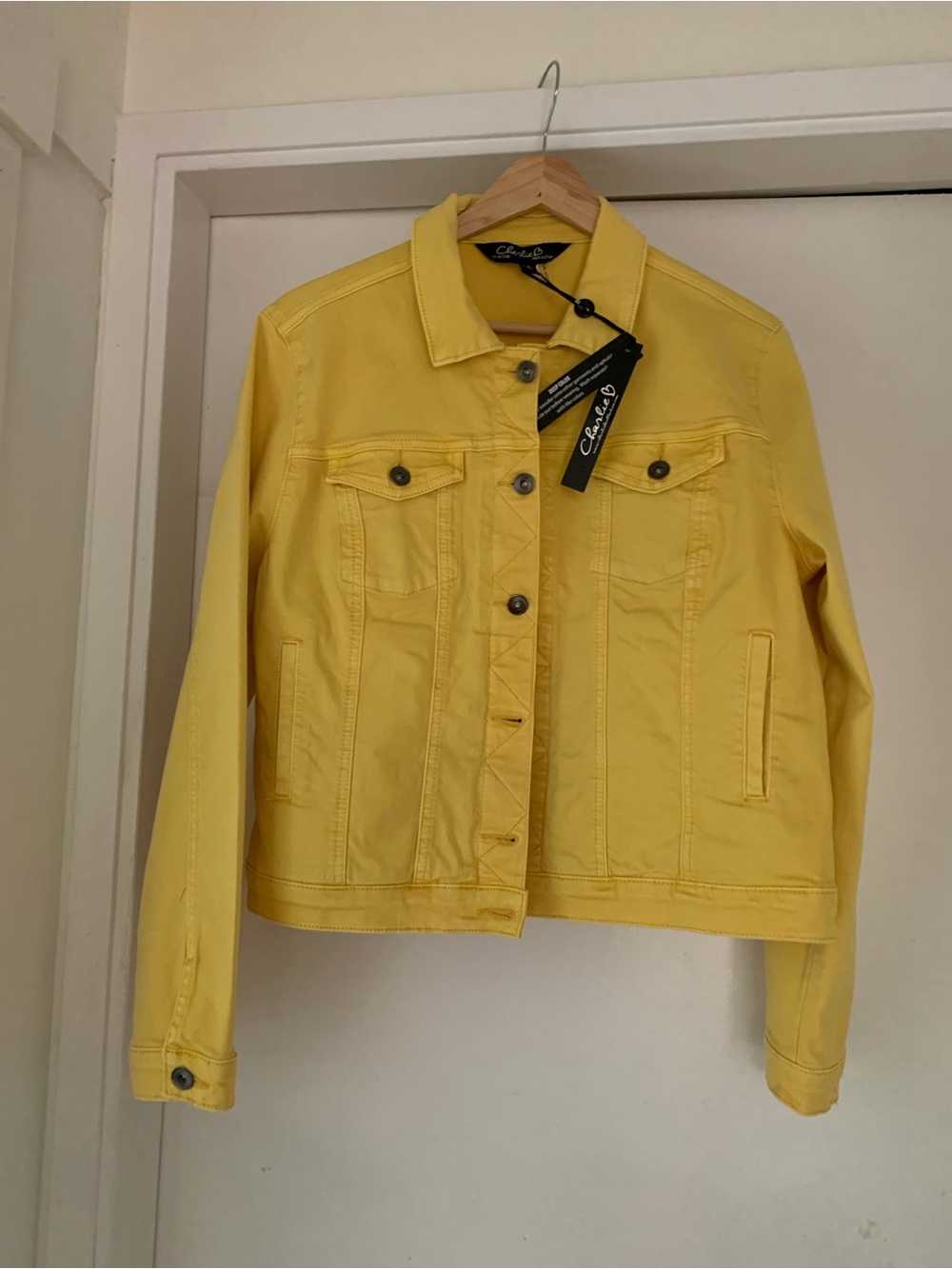 CHARLIE B Yellow Denim Jacket